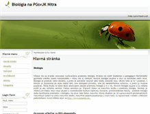 Tablet Screenshot of biologia.pgjknr.sk